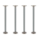 ¾ in. x 18 in. Round Flange Pipe Table Legs - 4 Pack