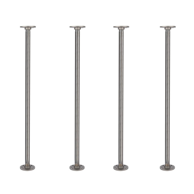 ¾ in. x 30 in. Round Flange Pipe Table Legs - 4 Pack
