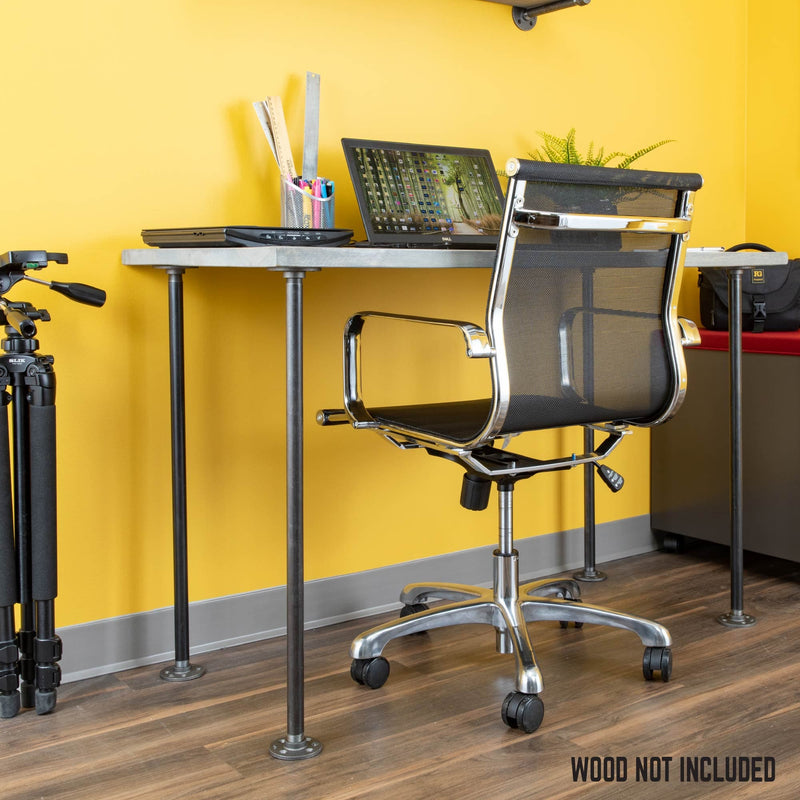 ¾ in. x 30 in. Round Flange Pipe Table Legs - 4 Pack