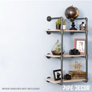 3 -Tier Wall Mounted Shelf By PIPE DECOR by PIPE DECOR