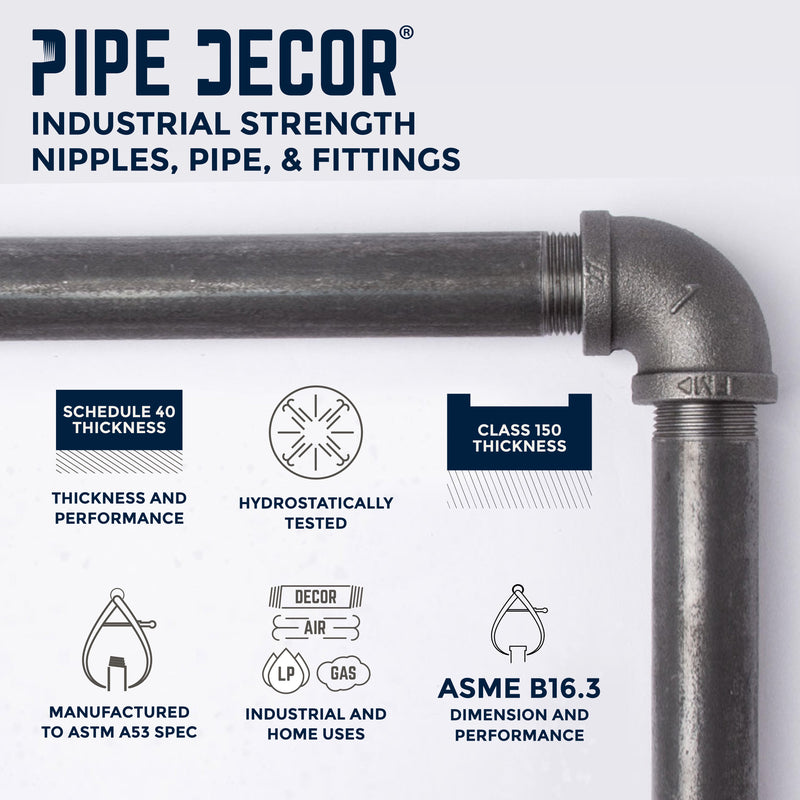 3 -Tier Wall Mounted Shelf By PIPE DECOR