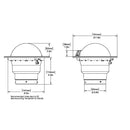 Ritchie FB-500 Globemaster Compass - Flush Mount - Black - 12V - 5 Degree Card