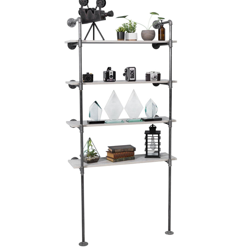 4 -Tier Floor Mounted Shelf By PIPE DECOR