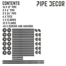 4 -Tier Floor Mounted Shelf By PIPE DECOR