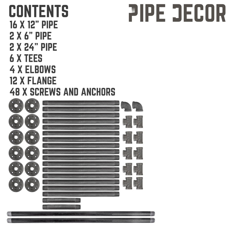 4 -Tier Floor Mounted Shelf By PIPE DECOR