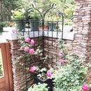 Metal Garden Rustproof Trellis For Climbing Plants Outdoor Flower Support by Unique Piece Furniture