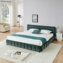 Modern Platform Bed Frame With Thick Fabric by Unique Piece Furniture