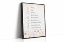Fruit of the Spirit Floral Scripture Print