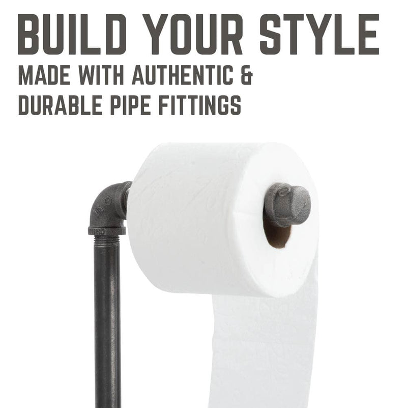 26.75 in. Freestanding Toilet Paper Holder By PIPE DECOR