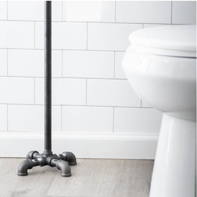 26.75 in. Freestanding Toilet Paper Holder By PIPE DECOR
