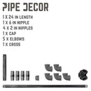 26.75 in. Freestanding Toilet Paper Holder By PIPE DECOR