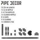 28.75 in. Freestanding Toilet Paper Holder By PIPE DECOR