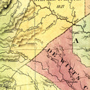 Vintage Map of Texas 1837
