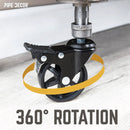 Swivel Caster Wheels for ¾” Pipe with Locking Mechanism (4-Pack) by PIPE DECOR