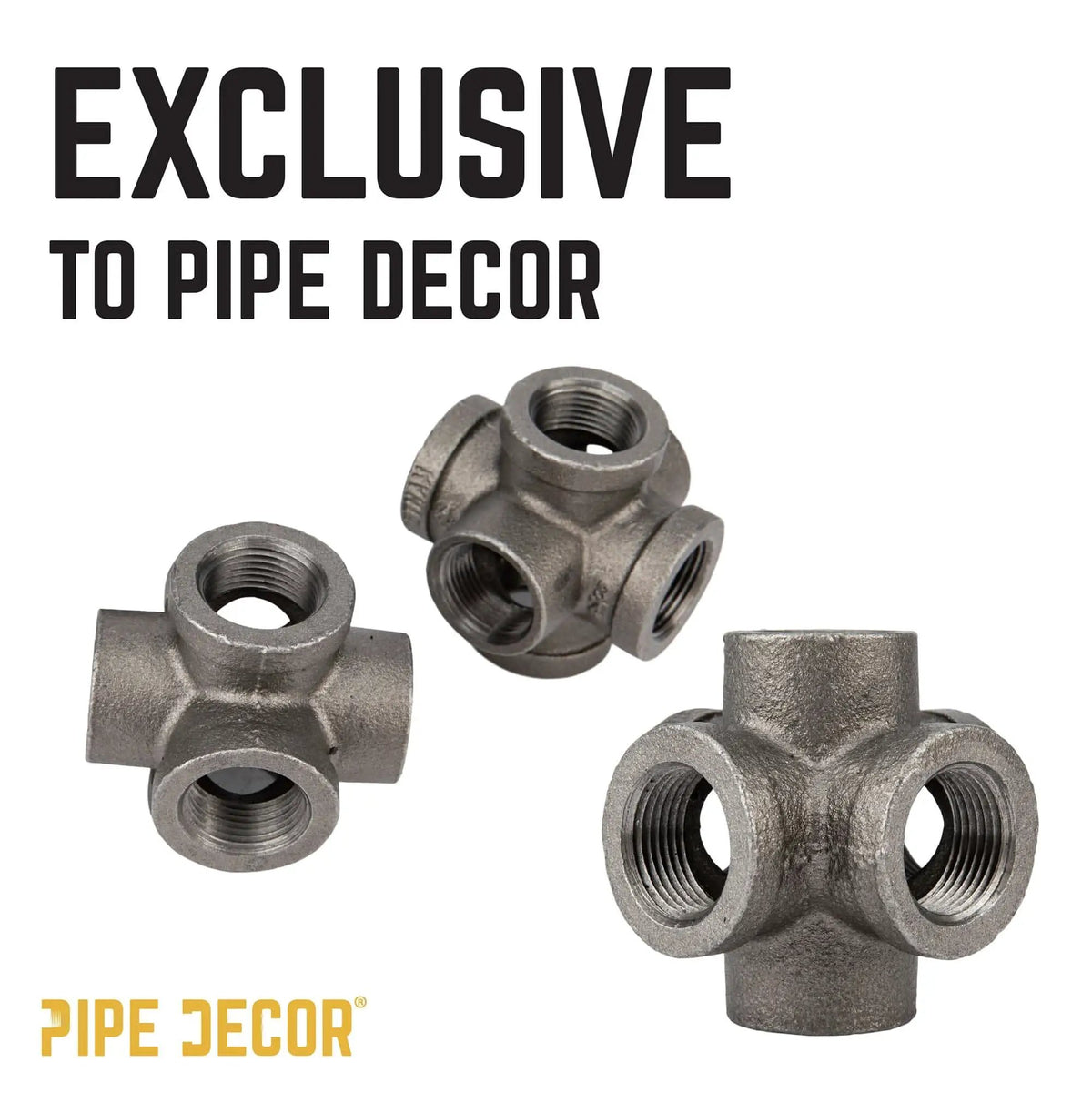 1 in. Black 6-Way Fitting, photo 9 of 10