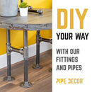 3/4 in. Black 6-Way Fitting by PIPE DECOR