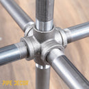 3/4 in. Black 6-Way Fitting by PIPE DECOR