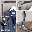 58 in. Rolling Single Rod Clothing Rack