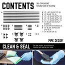 82 in. Rolling Double Rod Clothing Rack