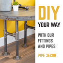 1 in. Black 5-Way Fitting by PIPE DECOR