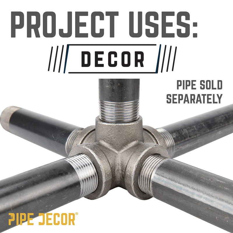 3/4 in. Black 5-Way Fitting