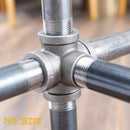 3/4 in. Black 5-Way Fitting by PIPE DECOR