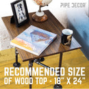 Turnpike End Table By PIPE DECOR by PIPE DECOR