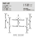 Turnpike End Table By PIPE DECOR by PIPE DECOR