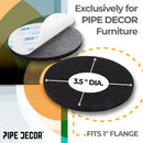 Heavy Duty Round Felt Pad for 1 in. Pipe Floor Flange, 3.5 in. Diameter (4-Pack)