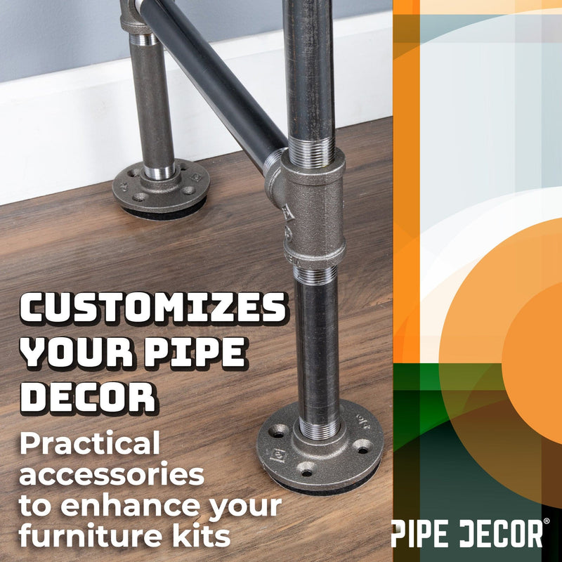 Heavy Duty Round Felt Pad for 1 in. Pipe Floor Flange, 3.5 in. Diameter (4-Pack)