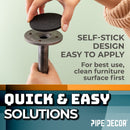 Heavy Duty Round Felt Pad for 1 in. Pipe Floor Flange, 3.5 in. Diameter (4-Pack)