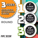 Heavy Duty Round Felt Pad for 1/2 in. Pipe Floor Flange, 2.75 in. Diameter (4-Pack) by PIPE DECOR
