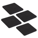 Heavy Duty Square Felt Pad for 1/2 in. Pipe Floor Flange, 2.75 in. x 2.75 in. (4-Pack) by PIPE DECOR