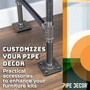 Heavy Duty Square Felt Pad for 3/4 in. Pipe Floor Flange, 3 in. x 3 in. (4-Pack) by PIPE DECOR
