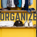 2 Shelf-Wall Mounted Clothing Rack