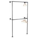Wall Mounted Double Hung Clothing Rack