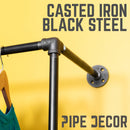 Wall Mounted Double Hung Clothing Rack