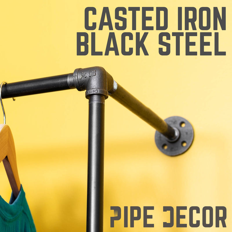 Wall Mounted Double Hung Clothing Rack