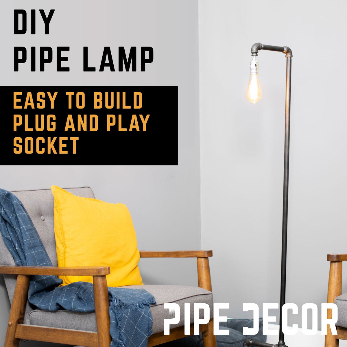 Reader Floor Lamp By PIPE DECOR, photo 8 of 8