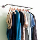 24 in. Industrial Pipe Clothing Rack (Wall Mounted)