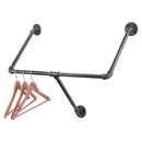28 in. Tri-flange Wall Mounted Clothing Rack By PIPE DECOR by PIPE DECOR