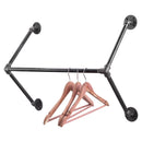 24 in. Quad-Flange Wall Mounted Clothing Rack By PIPE DECOR