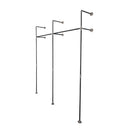 76.375 in. Wall Mounted Clothing Rack, Double