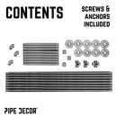 76.375 in. Wall Mounted Clothing Rack, Double