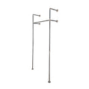 41 in. Wall Mounted Clothing Rack, Single