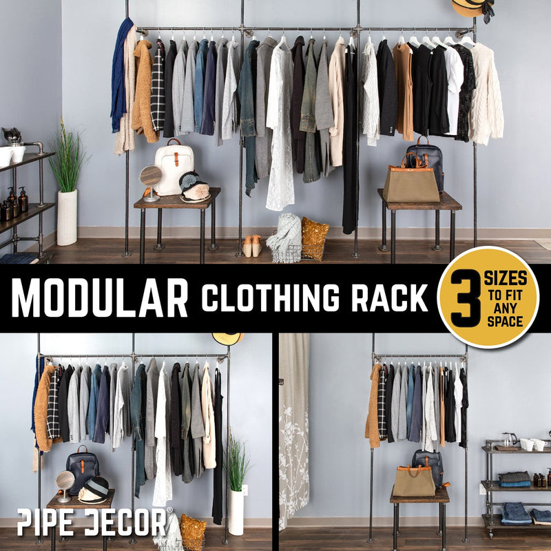 41 in. Wall Mounted Clothing Rack, Single