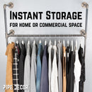 41 in. Wall Mounted Clothing Rack, Single