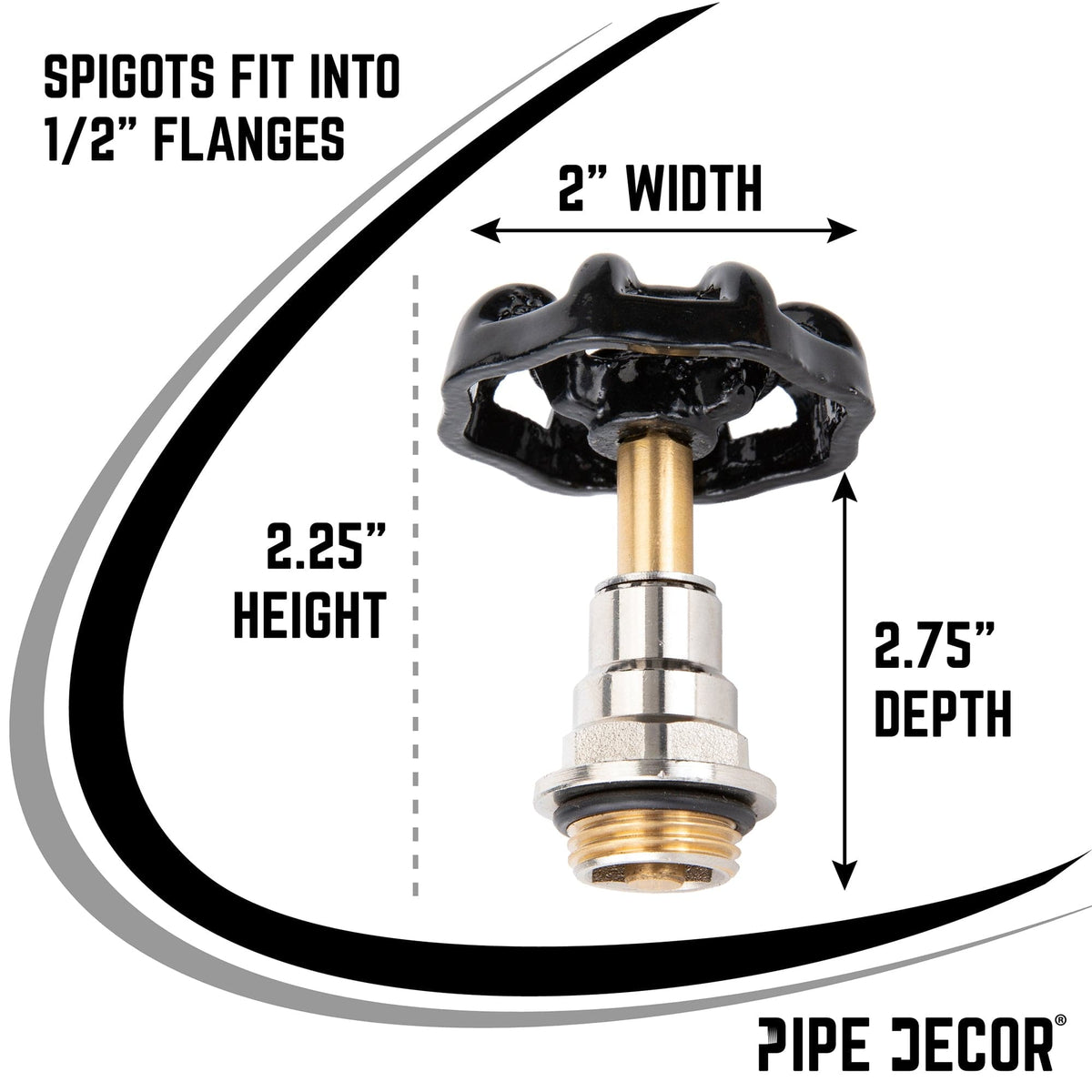 Black Industrial Spigot Handle (2-Pack), photo 3 of 9