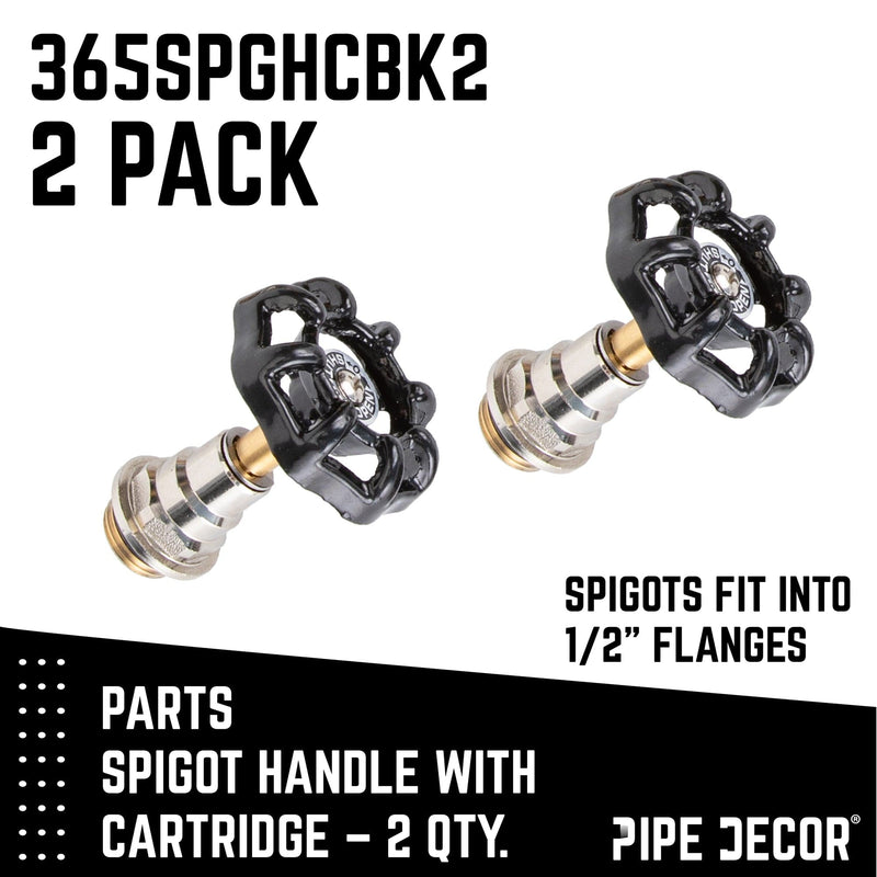 Black Industrial Spigot Handle (2-Pack), photo 2 of 9