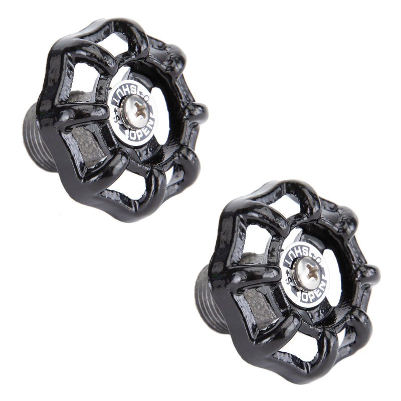 Black Industrial Spigot with Plug (2-Pack)